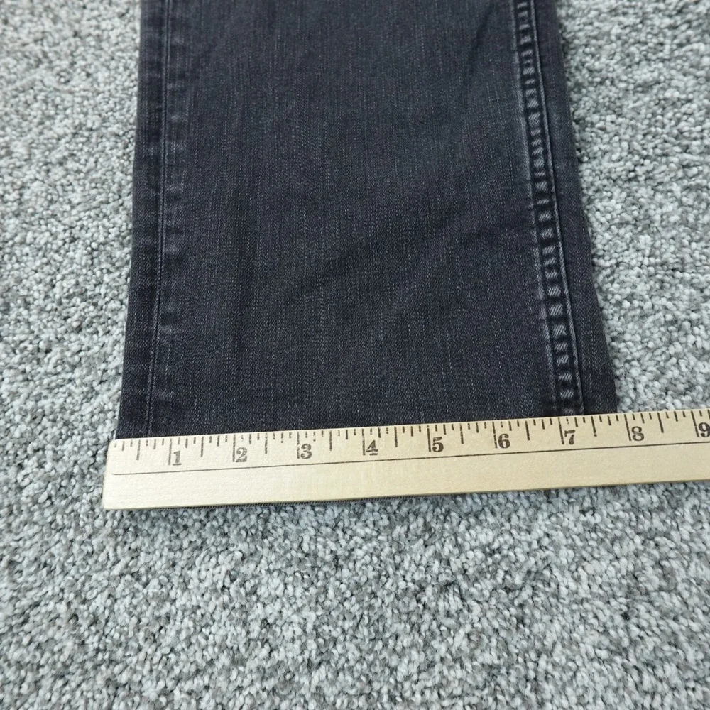 Buckle BKE‎ Jeans Mens 36X30 Dark Black Denim Nolan Straight Stretch Whiskered